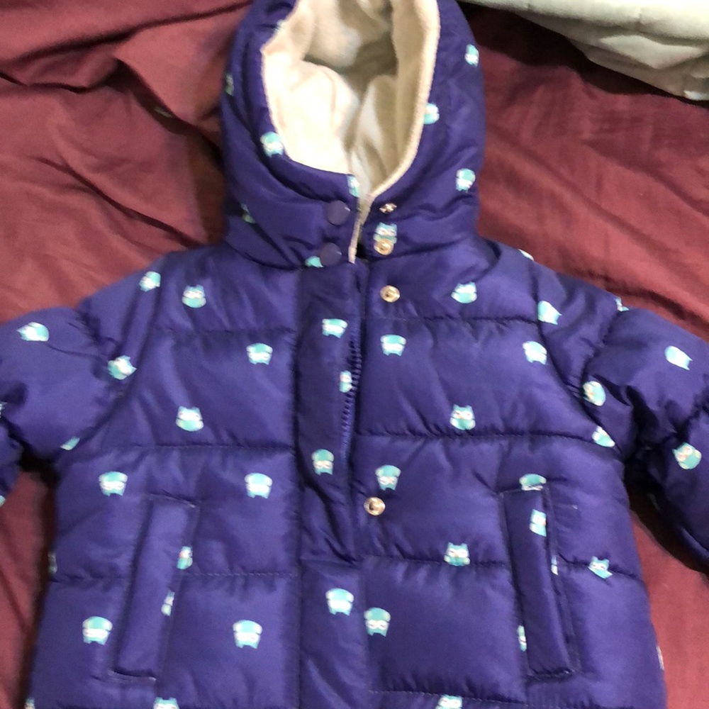 Purple little girls winter coat  new